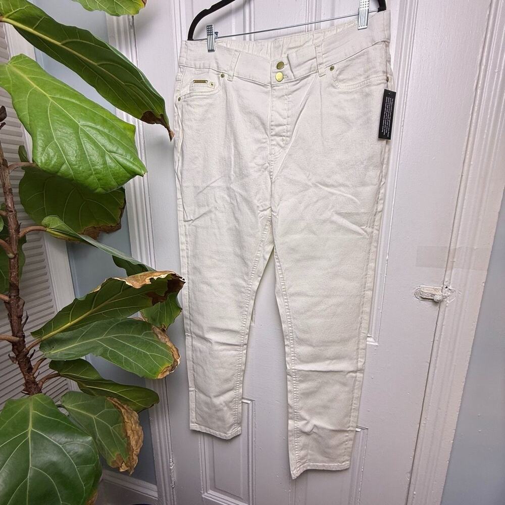 Denim & Co. Heritage Classic Warm White‎ Denim Womens Jeans Size 18W NWT